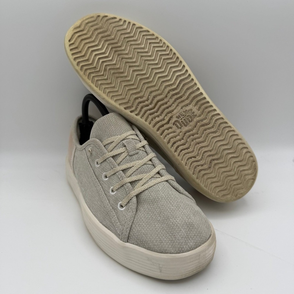 Women's Hey Dude Cody Light Grey Heathered Knit Mesh Casual Slip-On Shoes Sz 9
